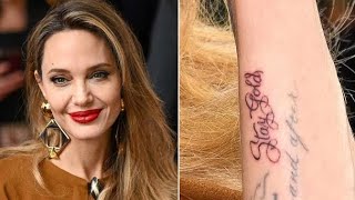 Angelina Jolie's new tattoo/ Hollywood star/latest news/