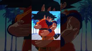 Goku dá um abraço em Goten antes de voltar para o outro mundo #sparkingzero #dragonball #anime