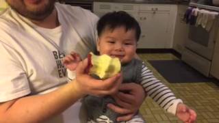 Baby Eating Apple