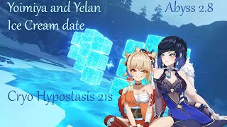 Yoimiya and Yelan on an Ice Cream date [Abyss 2.8 - 12-2-1 21s]