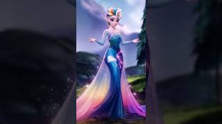 Elsa Frozen Combine Rainbow Dash My Little Pony #short