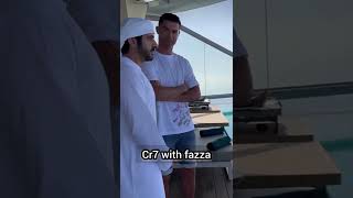 Christiano Ronaldo with Sheikh Hamdan @Auro skypool Dubai #short