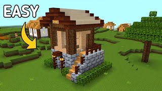 ⚒ Minecraft : How To Build Easy Wooden Starter House