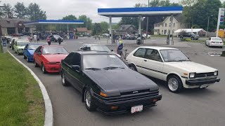 Toyota JDM Classics Take Over Mohawk Trail in MA | AE86, TE72, Starlet, CE80 Corolla Diesel