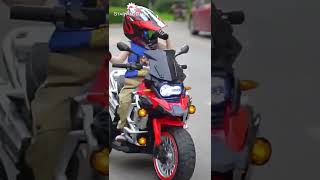 Super Harley Kids Bike, Feature Video of Ride on Motor Bike with Variable Speed Pedal, LED Lights