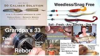 Fishing Tips: Weedless Plastics Snag Free: Worm Grub Swimbait Fishing Rigs