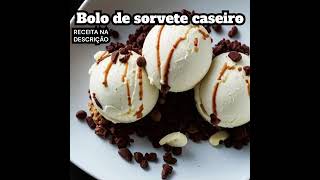 Receita simples de bolo de sorvete #dieta #receita