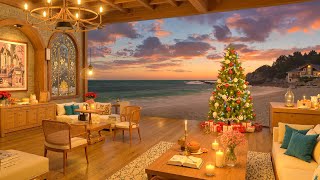 Soft Jazz Welcoming Christmas - Relaxing Jazz with Peaceful Ocean Waves