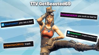 I Put TTV In My Fortnite Name and L DANCED after Every Kill...