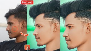 NATURAL REALISTIC Face Smooth + Hair Cut Editing | photo editing | sketchbook editing