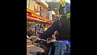 Cute Girl Reaction 🥰🥰 By Kawasaki Ninja Z900 #publicreaction #modified #girlreaction #z900 #shorts