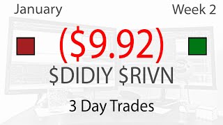 Morning Spike $DIDIY Trade & Two Panic Bounce Trades with $RIVN - Live Daytrading Commentary