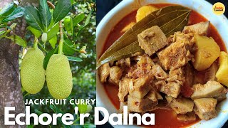 Niramish Echorer Dalna Recipe | Aloo Diye Echorer Torkari | Kathal ki Sabji | Raw Jackfruit Curry |