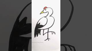 letters to bird drawing #dibujo #birddrawing #fyp #digitaldrawing