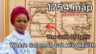 This Map Of Africa From 1754 Shows The Biblical Treasure Kingdom Of Ophir,Where Solomon got gold 🇿🇼