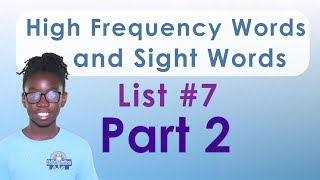 High-Frequency Words and Sight Words List 7 Part 2 #grade 5 #highfrequencywords  #dolch #sightwords