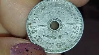 10 CENTS OR LESS LAWS 1935 STATE OF WASHINGTON 🇺🇸 TOKEN COIN 🪙 👍 👌 😃