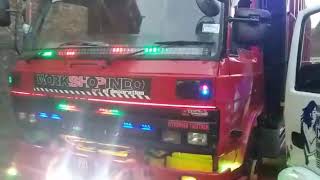 Truk Tronton Pasang lampu Strobo new Versi