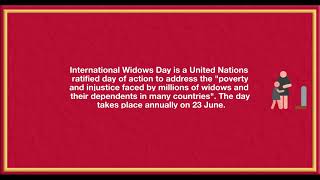 International Widows Day  2K21