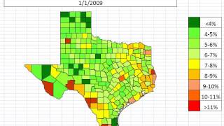 Map: Texas Unemployment October 2013