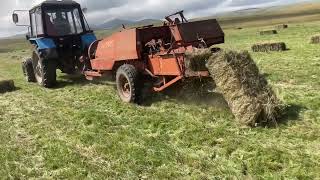 Mtz tractor in work