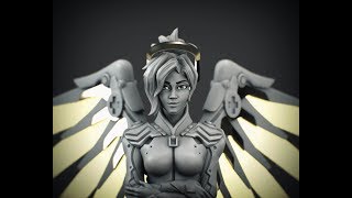 Overwatch Mercy - Speed Sculpt - FREE MODEL DOWNLOAD