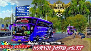 KOLABORASI KONVOI JATIM 𝒇𝒕 D.T.T #mabarbussid #bussimulatorindonesia