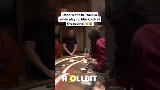 Dana White Is Raging When Playing At The Casino On Blackjack! #blackjack #danawhite #gambling