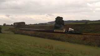 LNER A1 No 60163 Tornado coasts along Eardington bank  17 10 15