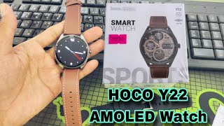 HOCO Y22 AMOLED Calling Smart Watch Unboxing and Full Review || Tech With Babor ||