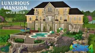 Luxurious Mansion || Sims 4 Speed Build || No Mods || No CC