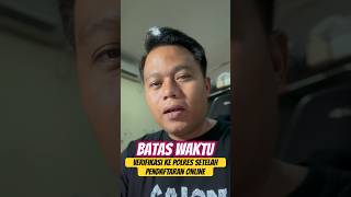 Batas Waktu Verifikasi Ke Polres Setelah Pendaftaran Online Penerimaan Polri #penerimaanpolri