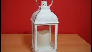 Fanal Farol con Vela Led Blancos o Negros