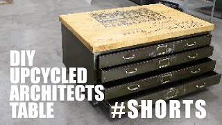 Turning An Architect Plans Storage Unit Into A Coffee Table #shorts