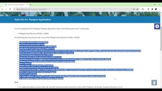 LIST OF REQUIREMENT'S & ACCEPTABLE VALID I.D's FOR NEW PASSPORT APPLICANT (ADULT APPLICANT 2024)