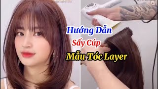 Hướng Dẫn Sấy Cúp Mẫu Tóc Layer,Đăng Ký Kênh( Học Nghề Tóc )Để Xem Nhiều Video Hơn #HocNgheToc