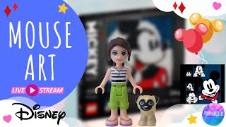 My first Lego Art set.! Disney Mickey Mouse - live stream, build and cosy chat