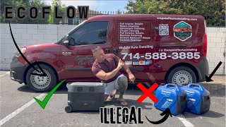 California Banning All Gas Powered Motors!! Switching to the EcoFlow Delta Pro