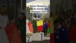 Bénin champion du monde pétanque 2023 mixte