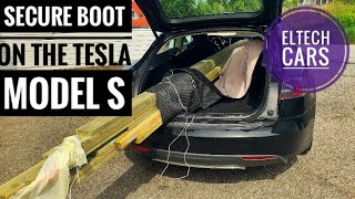 How to secure Long Items in the Model S with open boot