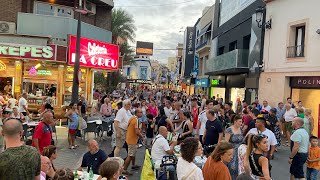 Levante beach bars and Its buzzing in the old town #benidorm