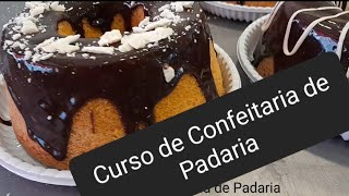 Curso de Confeitaria de Padaria: Bolo de Cenoura.