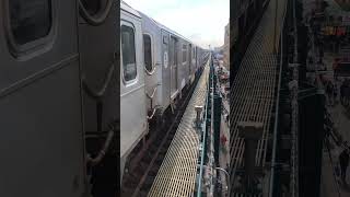 MTA (7) Express and Local trains at 90th street Elmhurst ave