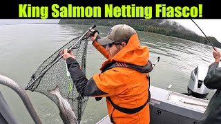 King Salmon Netting Fiasco! Alaskan King Salmon Fishing - Juneau, Alaska JUNE 2023 #salmonfishing