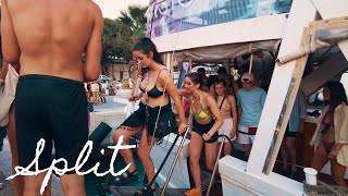 BOAT PARTY GONE WRONG! Split Croatia Walking Tour 4k 🇭🇷 Old Town, Harbor, Tourist Attractions 2022