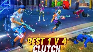 FREE FIRE 🔥 ONE MATCH 3 TIME 1 VS 4 CLUTCH WITH CLASH SQUAD 💯💯👑👑