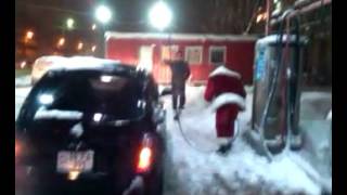 Santa Washing car,  Լվա ինքդ՝ Ձմեռ պապ