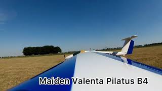 Erstflug Valenta Pilatus B4 beim MFC Grenzland