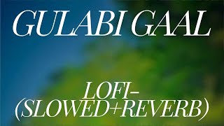 Gulabi Gaal - Lofi(Slowed+Reverb) | Bindass Kavya, Pravisht Mishra | Saaj Bhatt, Aniket Shukla