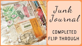 JUNK JOURNAL Flip Through | Completed